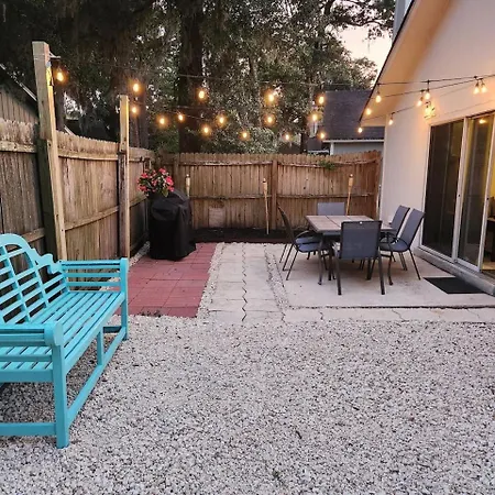 Beach Retreat With Backyard Flair And Yard Games